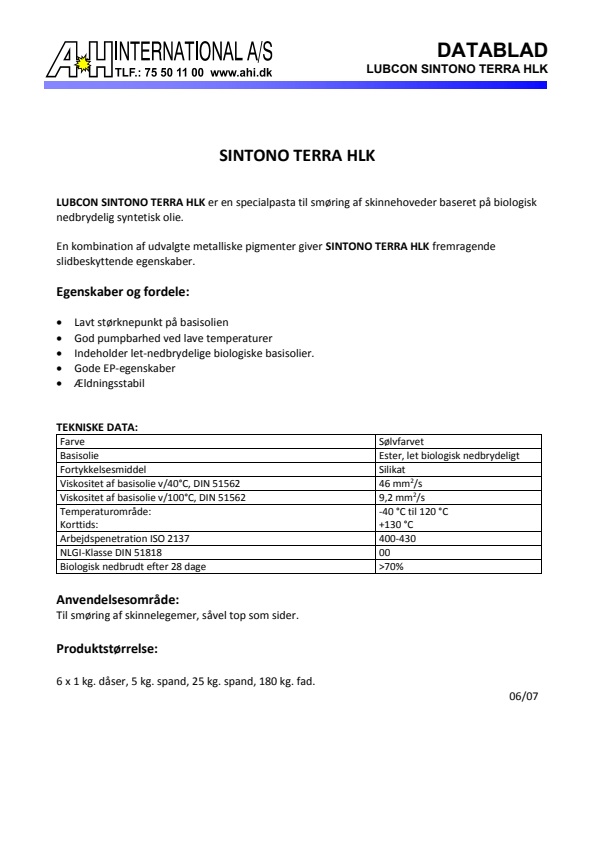 

Sintono Terra HLK

